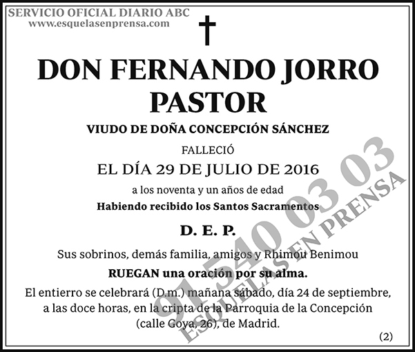Fernando Jorro Pastor